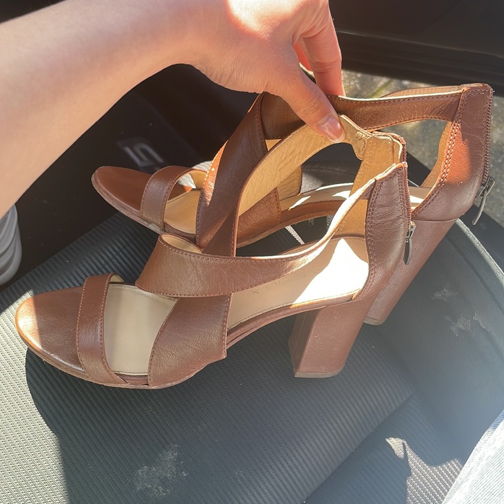VIA SPIGA CHESTNUT SANDALS